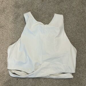 White Athleta Sports Bra
